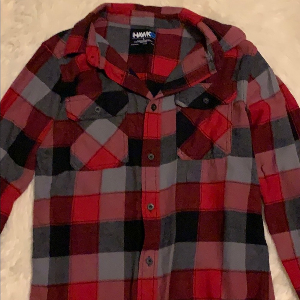Tony Hawk Boys Flannel shirt size Large